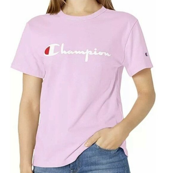 NWT - Champion Logo Pink Ladies' Heritage Tee - XL - Picture 1 of 4